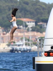 Selena Gomez See-Through One-Piece Set Leaked