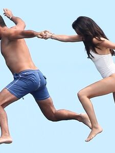 Selena Gomez See-Through One-Piece Set Leaked