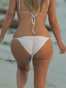 Kim Kardashian Candid Bikini Beach Set Leaked