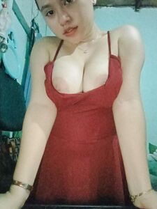 Busty student teases on her dress