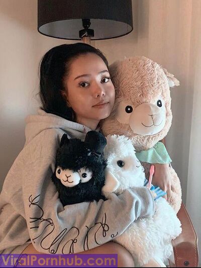 Bella Poarch Hugging her alpacas